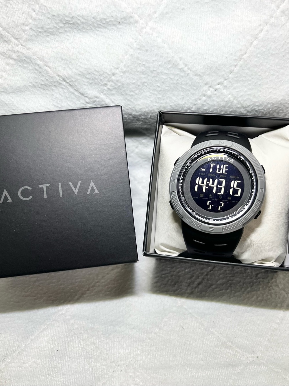NEW! Activa Men's Digital Sport Watch in Black and Grey